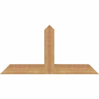 36"W x 18"H x 3 1/2"D x 3 1/2"F, 12/12 Pitch, Portland Smooth Timber Gable Bracket, Western Red Cedar