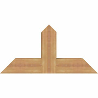 36"W x 18"H x 5 1/2"D x 5 1/2"F, 12/12 Pitch, Portland Smooth Timber Gable Bracket, Western Red Cedar