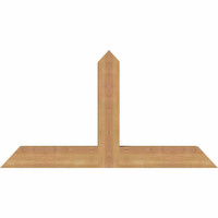 36"W x 19"H x 3 1/2"D x 3 1/2"F, 13/12 Pitch, Portland Smooth Timber Gable Bracket, Western Red Cedar