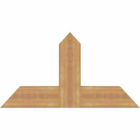 36"W x 19"H x 3 1/2"D x 5 1/2"F, 13/12 Pitch, Portland Smooth Timber Gable Bracket, Western Red Cedar