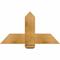 36"W x 19"H x 06"D x 6"F, 13/12 Pitch, Eugene Rough Sawn Timber Gable Bracket, Western Red Cedar