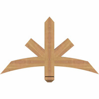 36"W x 21"H x 3 1/2"D x 3 1/2"F, 14/12 Pitch, Alberta Smooth Timber Gable Bracket, Western Red Cedar
