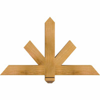 36"W x 21"H x 3 1/2"D x 3 1/2"F, 14/12 Pitch, Kennewick Smooth Timber Gable Bracket, Western Red Cedar