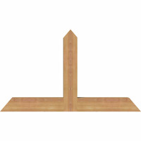 36"W x 21"H x 3 1/2"D x 3 1/2"F, 14/12 Pitch, Portland Smooth Timber Gable Bracket, Western Red Cedar