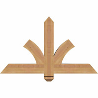 36"W x 21"H x 3 1/2"D x 3 1/2"F, 14/12 Pitch, Redmond Smooth Timber Gable Bracket, Western Red Cedar