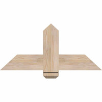 36"W x 16"H x 3 1/2"D x 5 1/2"F, 11/12 Pitch, Eugene Smooth Timber Gable Bracket, Douglas Fir