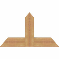 36"W x 21"H x 3 1/2"D x 5 1/2"F, 14/12 Pitch, Portland Smooth Timber Gable Bracket, Western Red Cedar