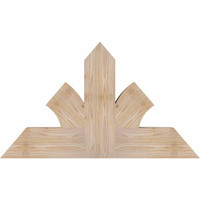 36"W x 21"H x 3 1/2"D x 5 1/2"F, 14/12 Pitch, Richland Smooth Timber Gable Bracket, Douglas Fir