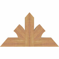 36"W x 21"H x 3 1/2"D x 5 1/2"F, 14/12 Pitch, Richland Smooth Timber Gable Bracket, Western Red Cedar