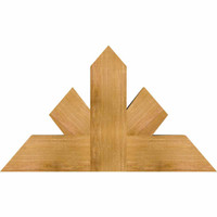 36"W x 21"H x 04"D x 6"F, 14/12 Pitch, Saratoga Rough Sawn Timber Gable Bracket, Western Red Cedar