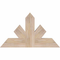 36"W x 21"H x 3 1/2"D x 5 1/2"F, 14/12 Pitch, Saratoga Smooth Timber Gable Bracket, Douglas Fir