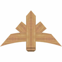 36"W x 21"H x 5 1/2"D x 5 1/2"F, 14/12 Pitch, Alberta Smooth Timber Gable Bracket, Western Red Cedar