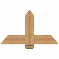 36"W x 21"H x 5 1/2"D x 5 1/2"F, 14/12 Pitch, Eugene Smooth Timber Gable Bracket, Western Red Cedar