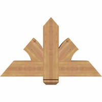 36"W x 21"H x 5 1/2"D x 5 1/2"F, 14/12 Pitch, Redmond Smooth Timber Gable Bracket, Western Red Cedar