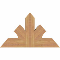 36"W x 21"H x 5 1/2"D x 5 1/2"F, 14/12 Pitch, Richland Smooth Timber Gable Bracket, Western Red Cedar