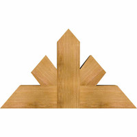 36"W x 21"H x 06"D x 6"F, 14/12 Pitch, Saratoga Rough Sawn Timber Gable Bracket, Western Red Cedar