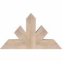 36"W x 21"H x 5 1/2"D x 5 1/2"F, 14/12 Pitch, Saratoga Smooth Timber Gable Bracket, Douglas Fir