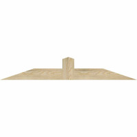 48"W x 08"H x 04"D x 4"F, 04/12 Pitch, Portland Rough Sawn Timber Gable Bracket, Douglas Fir