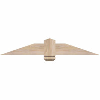 48"W x 08"H x 5 1/2"D x 5 1/2"F, 04/12 Pitch, Eugene Smooth Timber Gable Bracket, Douglas Fir