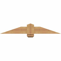 48"W x 08"H x 5 1/2"D x 5 1/2"F, 04/12 Pitch, Eugene Smooth Timber Gable Bracket, Western Red Cedar