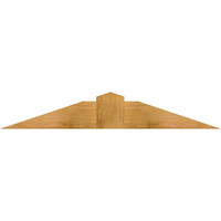 48"W x 08"H x 06"D x 6"F, 04/12 Pitch, Portland Rough Sawn Timber Gable Bracket, Western Red Cedar
