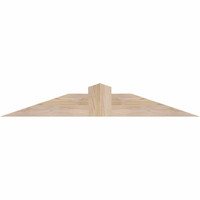 48"W x 08"H x 5 1/2"D x 5 1/2"F, 04/12 Pitch, Portland Smooth Timber Gable Bracket, Douglas Fir