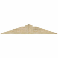 48"W x 08"H x 06"D x 6"F, 04/12 Pitch, Portland Rough Sawn Timber Gable Bracket, Douglas Fir
