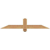 48"W x 10"H x 3 1/2"D x 3 1/2"F, 05/12 Pitch, Eugene Smooth Timber Gable Bracket, Western Red Cedar