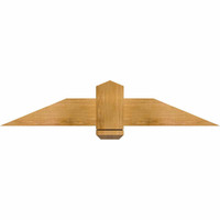 48"W x 10"H x 04"D x 6"F, 05/12 Pitch, Eugene Rough Sawn Timber Gable Bracket, Western Red Cedar