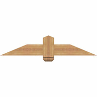 48"W x 10"H x 3 1/2"D x 5 1/2"F, 05/12 Pitch, Eugene Smooth Timber Gable Bracket, Western Red Cedar