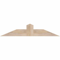 48"W x 10"H x 3 1/2"D x 5 1/2"F, 05/12 Pitch, Portland Smooth Timber Gable Bracket, Douglas Fir