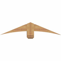 48"W x 10"H x 5 1/2"D x 5 1/2"F, 05/12 Pitch, Bellingham Smooth Timber Gable Bracket, Western Red Cedar