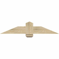 48"W x 10"H x 06"D x 6"F, 05/12 Pitch, Eugene Rough Sawn Timber Gable Bracket, Douglas Fir