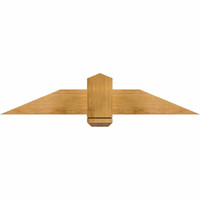 48"W x 10"H x 06"D x 6"F, 05/12 Pitch, Eugene Rough Sawn Timber Gable Bracket, Western Red Cedar