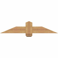 48"W x 10"H x 5 1/2"D x 5 1/2"F, 05/12 Pitch, Eugene Smooth Timber Gable Bracket, Western Red Cedar