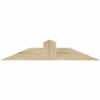 48"W x 10"H x 06"D x 6"F, 05/12 Pitch, Portland Rough Sawn Timber Gable Bracket, Douglas Fir