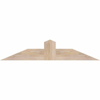 48"W x 10"H x 5 1/2"D x 5 1/2"F, 05/12 Pitch, Portland Smooth Timber Gable Bracket, Douglas Fir