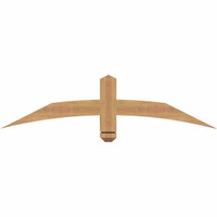 48"W x 12"H x 3 1/2"D x 3 1/2"F, 06/12 Pitch, Bellingham Smooth Timber Gable Bracket, Western Red Cedar