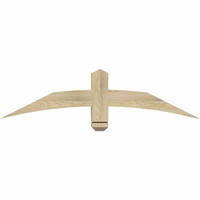 48"W x 12"H x 04"D x 4"F, 06/12 Pitch, Bellingham Rough Sawn Timber Gable Bracket, Douglas Fir