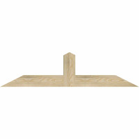 48"W x 12"H x 04"D x 4"F, 06/12 Pitch, Portland Rough Sawn Timber Gable Bracket, Douglas Fir