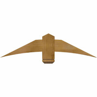 48"W x 12"H x 04"D x 6"F, 06/12 Pitch, Bellingham Rough Sawn Timber Gable Bracket, Western Red Cedar