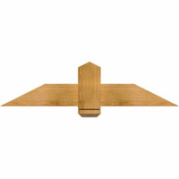 48"W x 12"H x 04"D x 6"F, 06/12 Pitch, Eugene Rough Sawn Timber Gable Bracket, Western Red Cedar