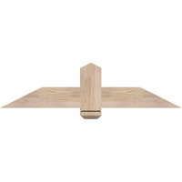 48"W x 12"H x 3 1/2"D x 5 1/2"F, 06/12 Pitch, Eugene Smooth Timber Gable Bracket, Douglas Fir