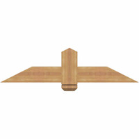 48"W x 12"H x 3 1/2"D x 5 1/2"F, 06/12 Pitch, Eugene Smooth Timber Gable Bracket, Western Red Cedar