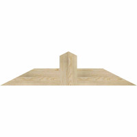 48"W x 12"H x 04"D x 6"F, 06/12 Pitch, Portland Rough Sawn Timber Gable Bracket, Douglas Fir