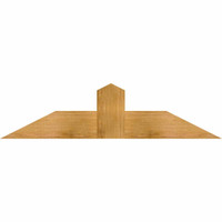 48"W x 12"H x 04"D x 6"F, 06/12 Pitch, Portland Rough Sawn Timber Gable Bracket, Western Red Cedar
