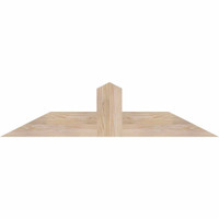 48"W x 12"H x 3 1/2"D x 5 1/2"F, 06/12 Pitch, Portland Smooth Timber Gable Bracket, Douglas Fir