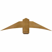 48"W x 12"H x 06"D x 6"F, 06/12 Pitch, Bellingham Rough Sawn Timber Gable Bracket, Western Red Cedar