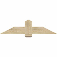 48"W x 12"H x 06"D x 6"F, 06/12 Pitch, Eugene Rough Sawn Timber Gable Bracket, Douglas Fir