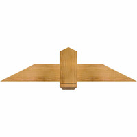 48"W x 12"H x 06"D x 6"F, 06/12 Pitch, Eugene Rough Sawn Timber Gable Bracket, Western Red Cedar